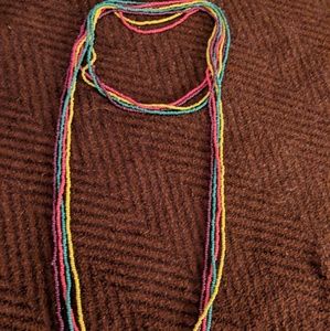 Multicolor necklace.